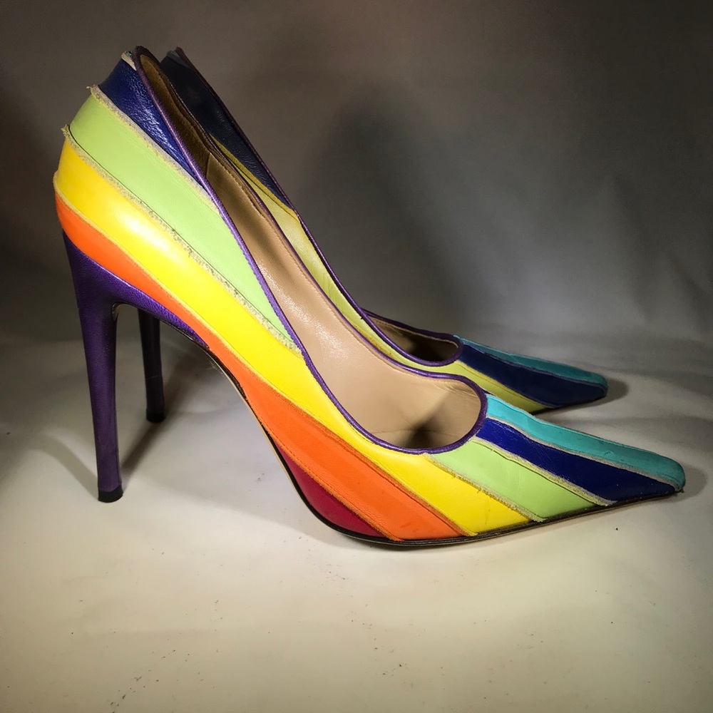 Dolce and Gabanna Rainbow Pump Size 10